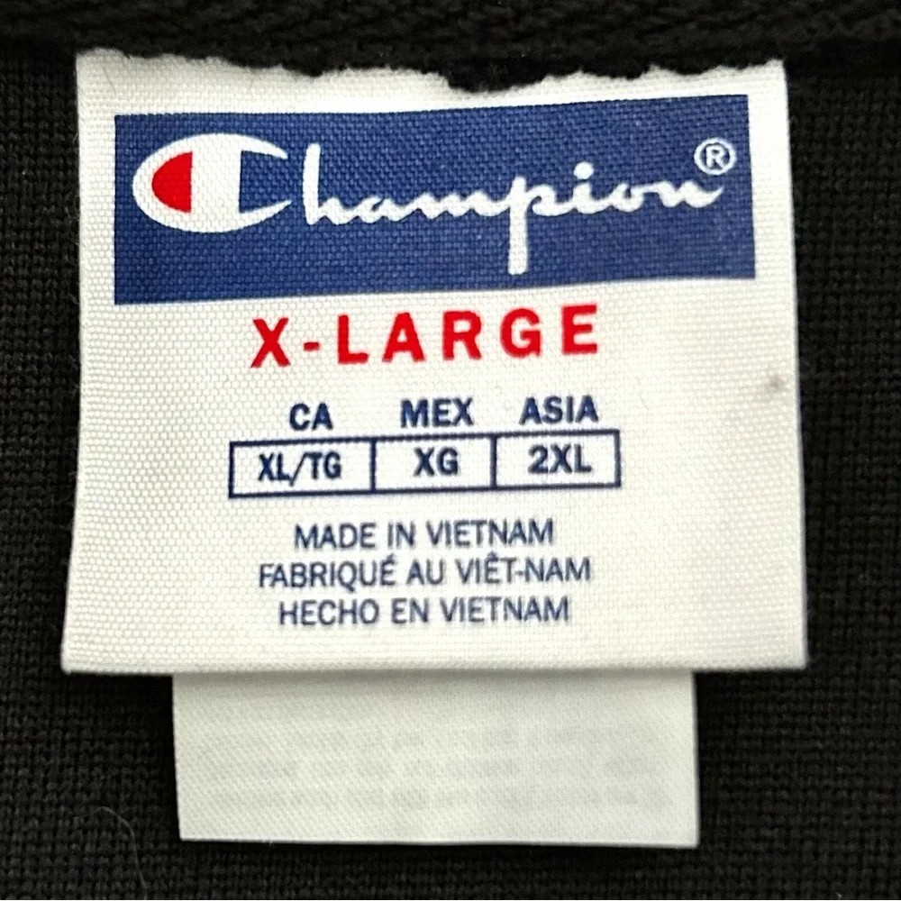 🌸BRAND NEW Champion Pullover. Fuzzy & Cozy. Black/White w/ Pockets Size: XL - Picture 12 of 14